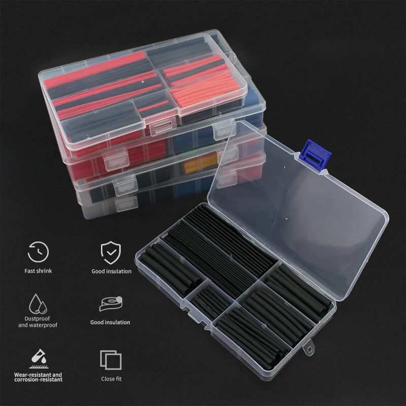 Heat Shrink Tubing Kit Thermal Insulation Shrinking Tube Heat Shrink for Cables Wrap Electronic Kit