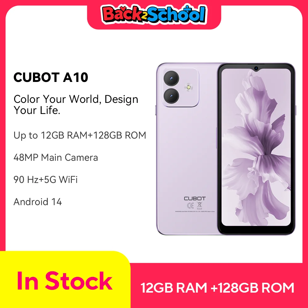 CUBOT A10 スマートフォン 本体 SIMフリー Amazon | [Android 14] CUBOT A10 SIMフリースマートフォン 本体
