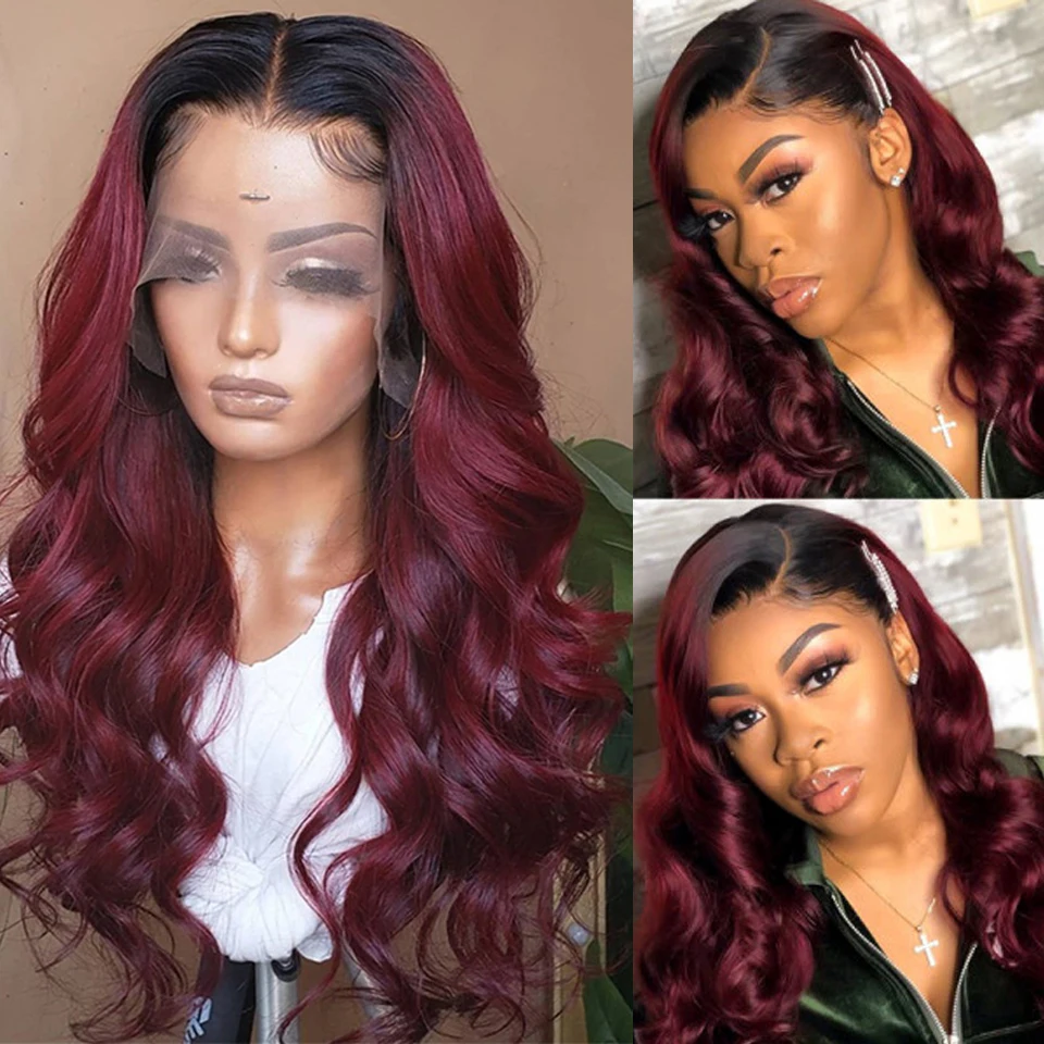 Ombre Lace Front Wig Human Hair Wigs For Women Brazilian Body Wave Lace Front Wig 13X4 Blonde Lace Frontal Wig On Sale Clearance 5