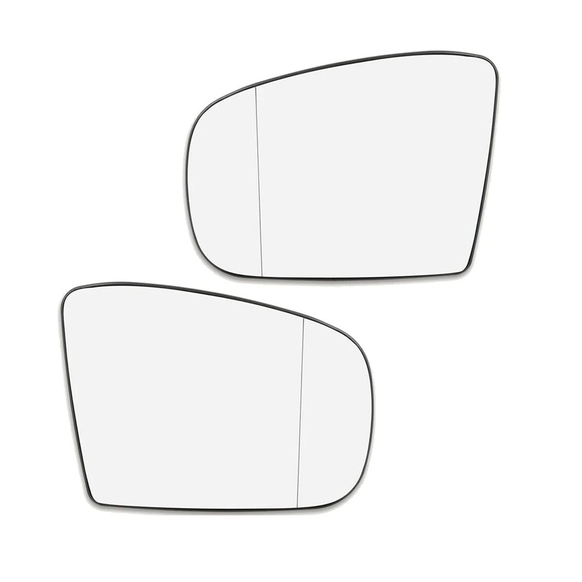 1 Pair Side Mirror Glass Heated with Backing Plate LH Left & RH Right