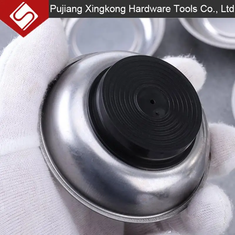 Magnetic Dish Stainless Steel Screw Bowl Parts Holder Parts Tray Portable Magnetic Bolt Holder Tray Magnet Parts Tools Bowl For 5