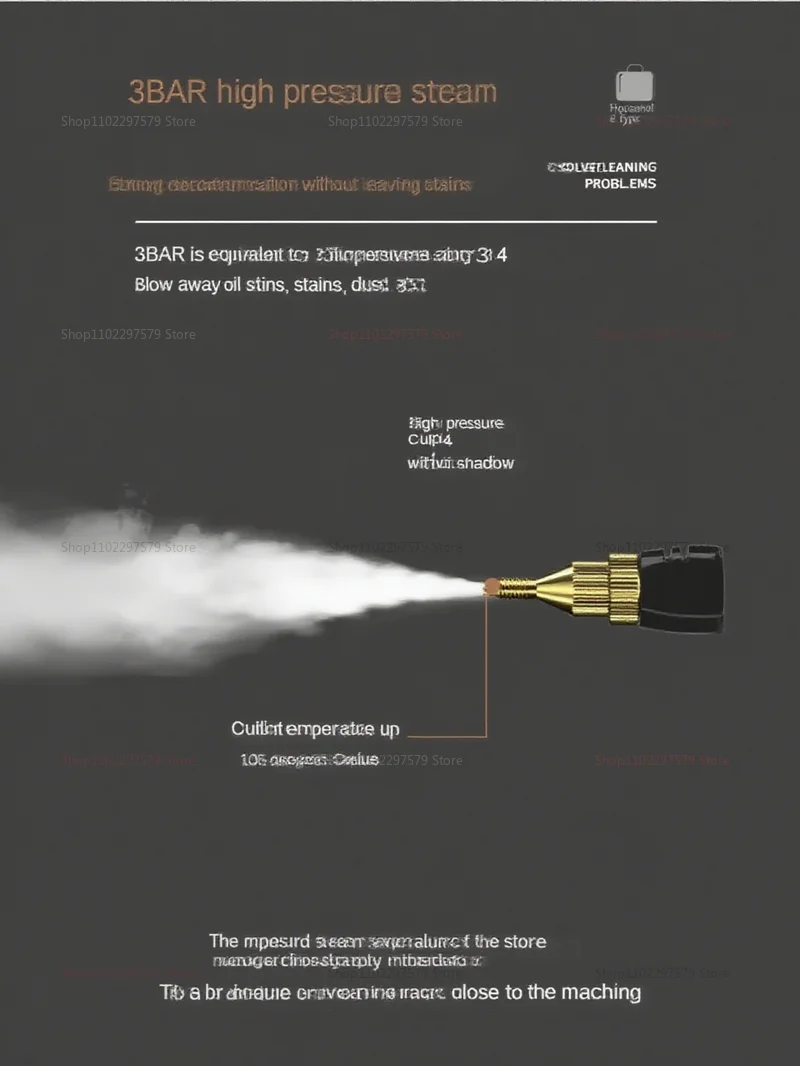 Description Picture 5 of item2025 High Temperature Steam Cleaner Disinfection for Kitchen Range Hood Air Conditioner Household and Car Cleaning 220V
