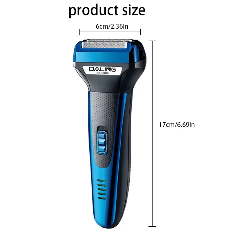 DALING DL-9006 multifunctional 3-in-1 electric shaver, rechargeable electric sideburns and nose hair trimmer 5