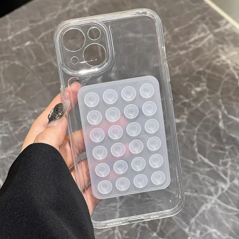 3D Suction Cup Airbag Soft Shockproof Phone Case