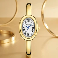Montre à quartz élégante pour femme avec cadran ovale Roma, bracelet à la mode, montre-bracelet pour femme, Reloj Mujer, horloge pour fille, cadeau (sans boîte) 5