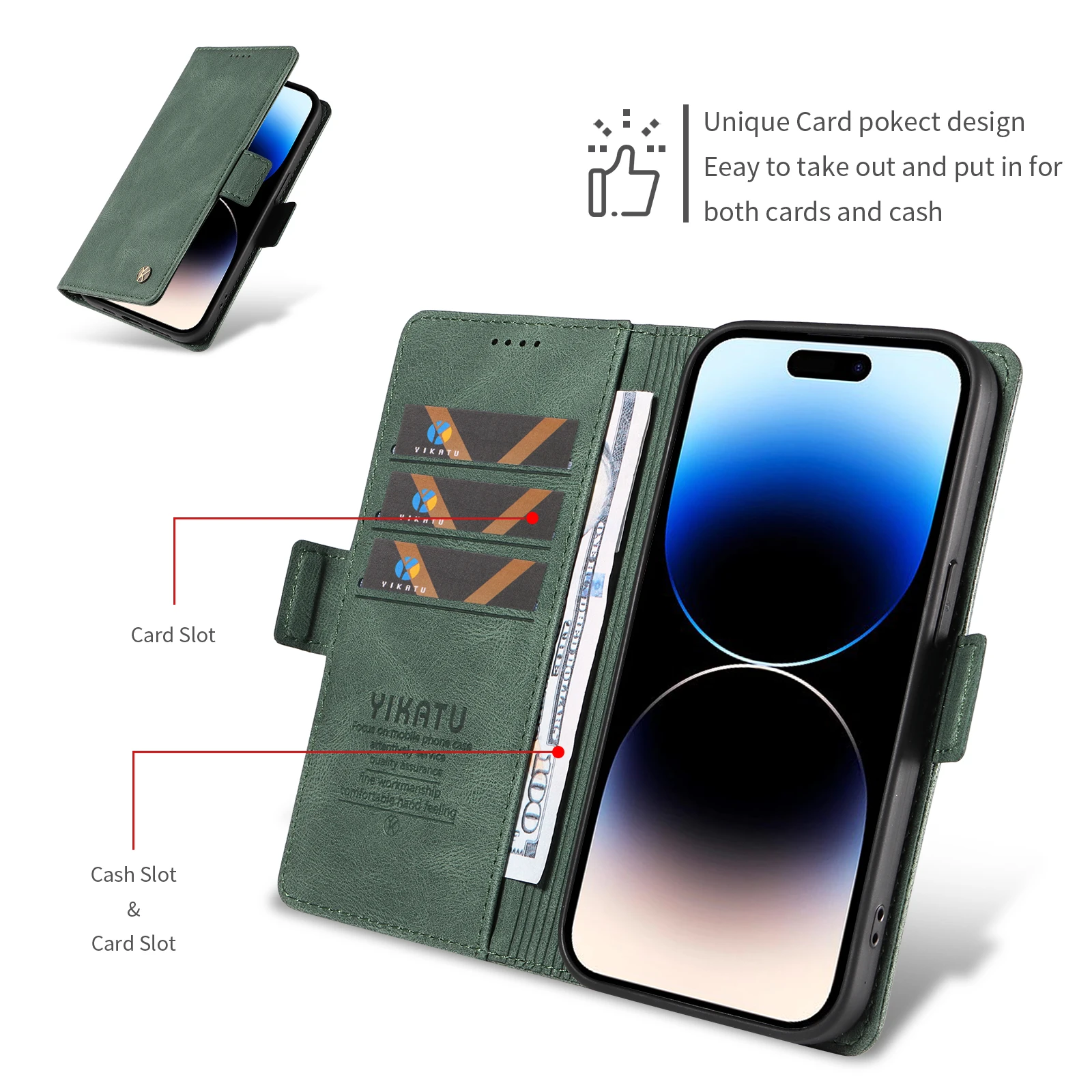 Chic Multifunctional Wallet Phone Case with Stylish Design