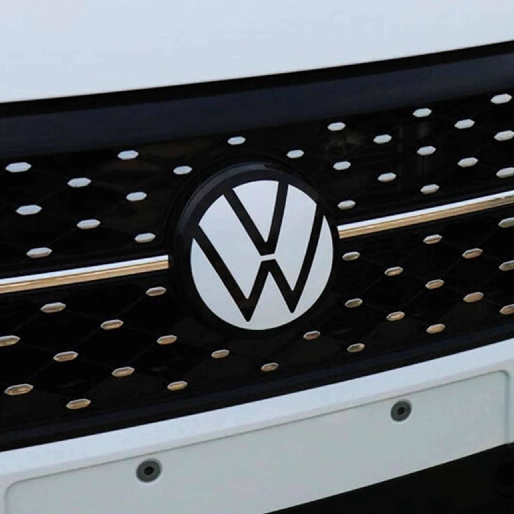 자동차 전면 그릴 배지, 후면 트렁크 엠블럼 커버 스티커, 폭스바겐 VW 파사트 CC 2008-2023 자동차 액세서리, 2 개