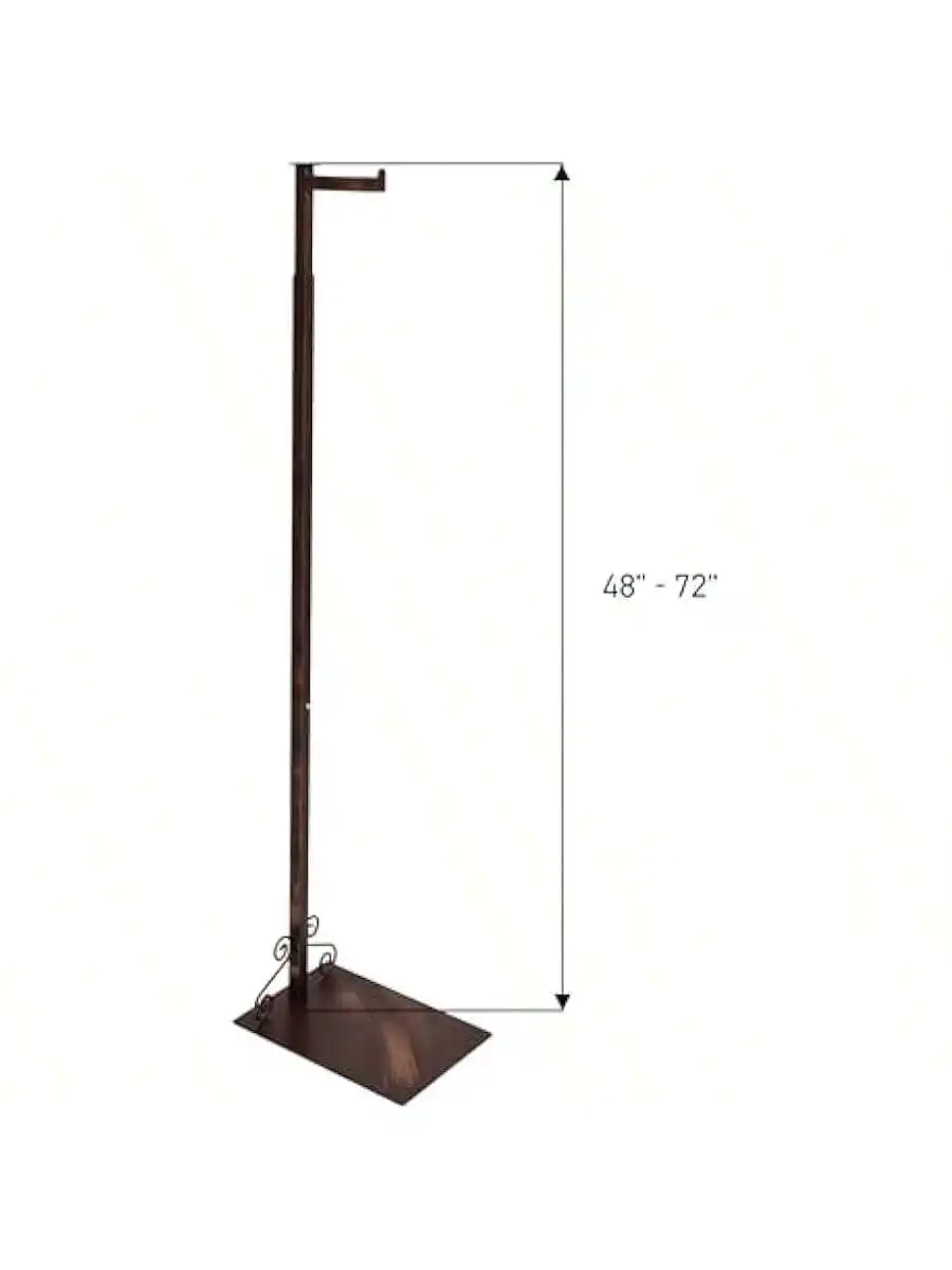 SSWBasics Adjustable Cobblestone Costumer Stand Single Arm Clothes Rack - Retail Clothing and Garment Display Stand Idea 2