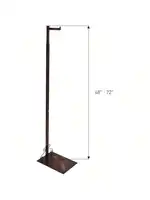 SSWBasics Adjustable Cobblestone Costumer Stand Single Arm Clothes Rack - Retail Clothing and Garment Display Stand Idea 2