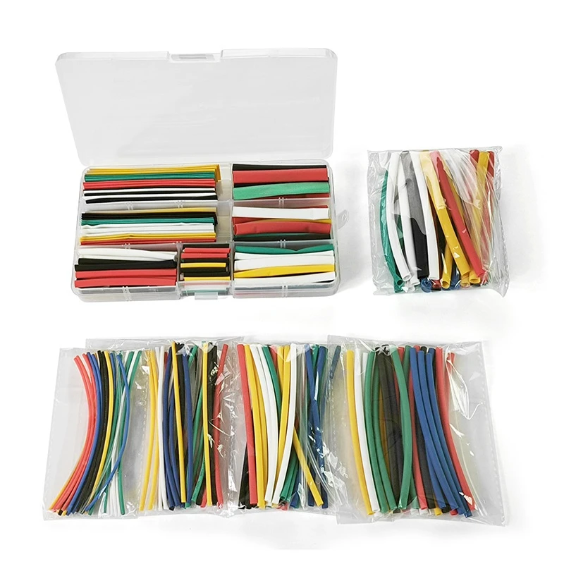 

140pcs Heat-Shrink Tubing 2:1 Electrical Wire Cable Wrap Assortment Kit for Wires Repairs Soldering Auto Wiring Waterproof