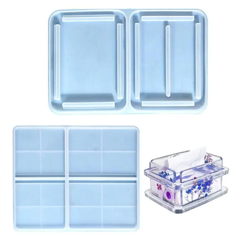 

Tissue Box Molds For Epoxy Resin Silicone Storage Box Mould Epoxy Casting Molds For Jewelry Storage DIY Napkin Box Home