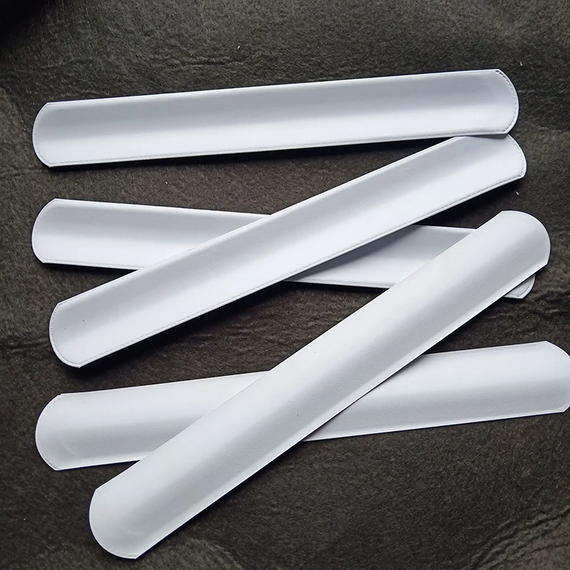 10pcs Blank Slap Bracelets Christmas Santa Claus Wristband Bracelet Slap Wrist Bands Xmas Party Festival Decoration