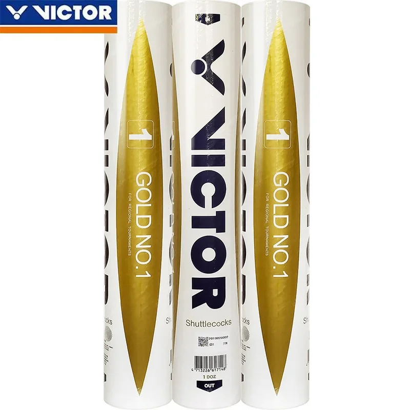 VICTOR Golden No. 1 Badminton Flight Stable and Durable Professional Competition Ball Sports Training Badminton