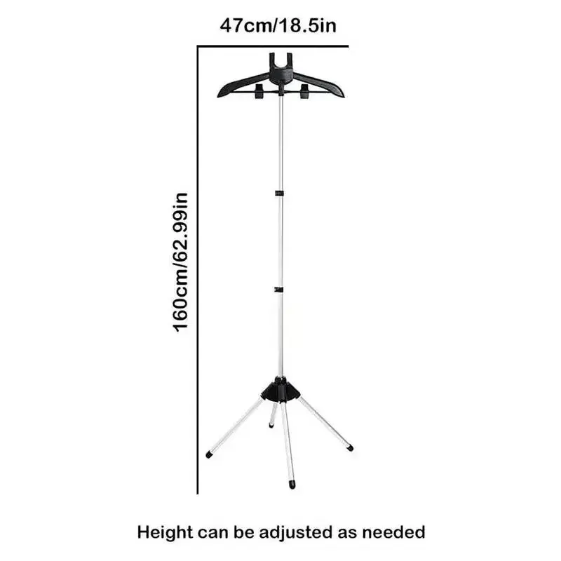 Clothes Steamer Rack 160cm Adjustable Clothes Steamer Rack Telescopic Vertical Fabric Hanging
