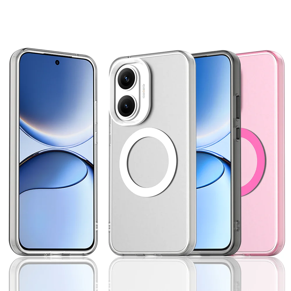 Magsafe Frosted Clear Slim Protective Candy Magnetic Phone Case