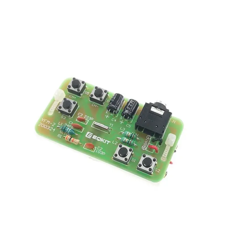ABGI-3X 조정 가능한 76-108Mhz FM 스테레오 라디오 수신기 모듈 DIY 키트 무선 수신기 DIY 전자 제품