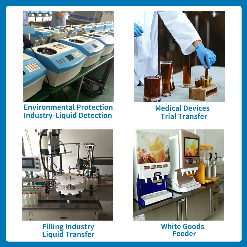 카모어 700-1400ml/min KLLP1000 다이어프램 액체 펌프 12V 24V BLDC 6000H 액체 압력 0.3Mpa 실험실 분석 및 충전용