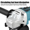 DIY Cutting Grinder Machine Hand Tool 100mm Brushless Cordless Angle Grinder for 18V Battery Power Tool 125mm 5
