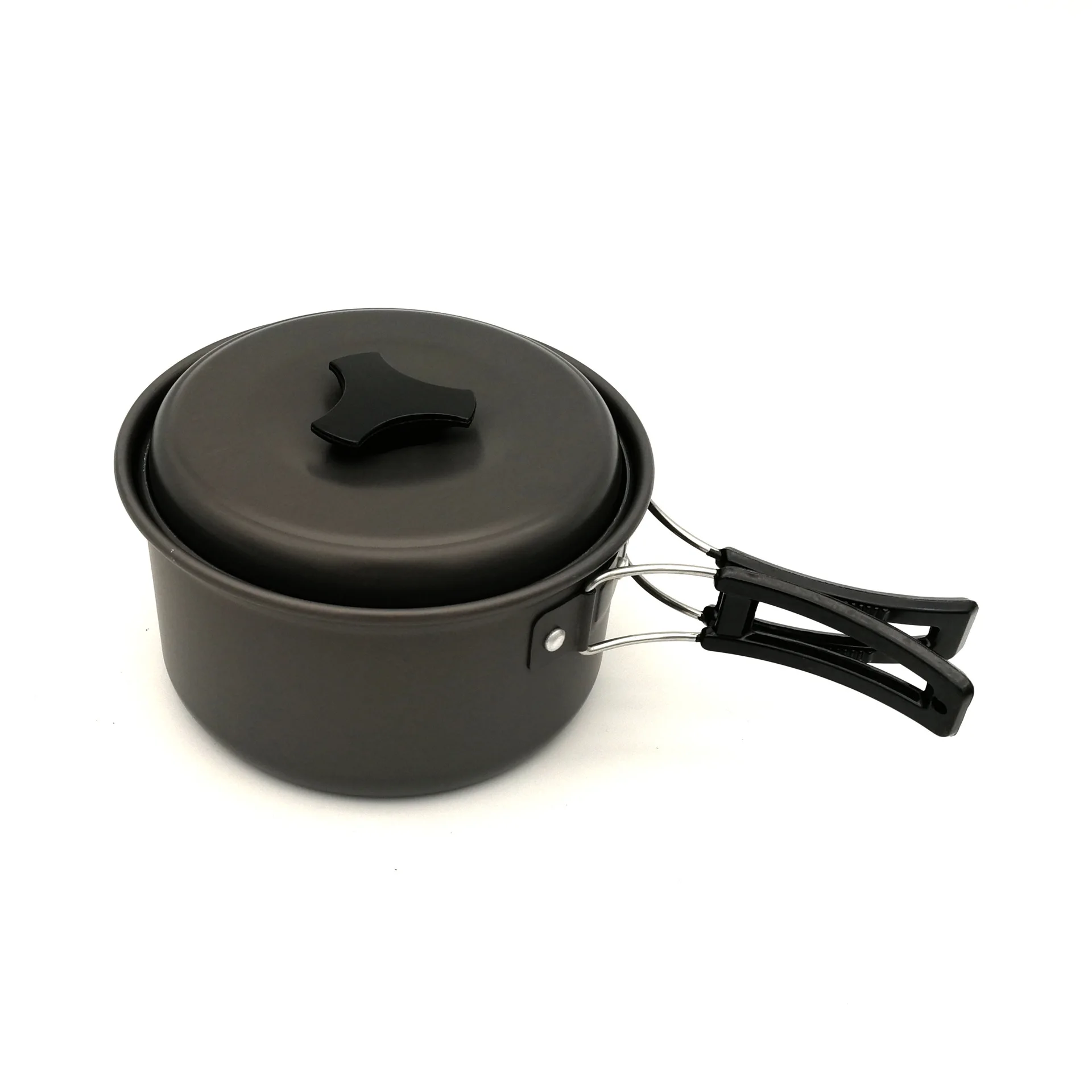 Camping Cookware Pot Lightweight Aluminum Alloy Portable Camping Cook Pot for Outdoor Picnic Hiking