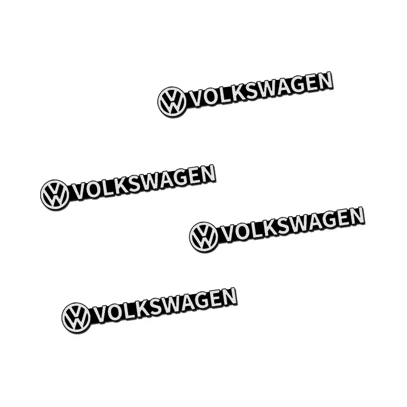 폭스바겐 제타 MK5 골프용 4개 3D 알루미늄 스피커 스테레오 스피커 배지 엠블럼 스티커 (폭스바겐 골프 폴로 파사트용)