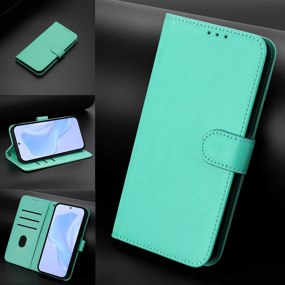 Leather Flip Case with Magnetic Wallet Phone Cover