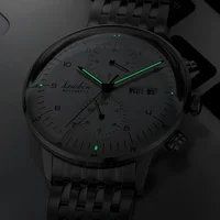 Montres mécaniques pour hommes, montre-bracelet automatique d'affaires, en acier inoxydable, lumineuse, de styliste, nouvelle collection 2023 3