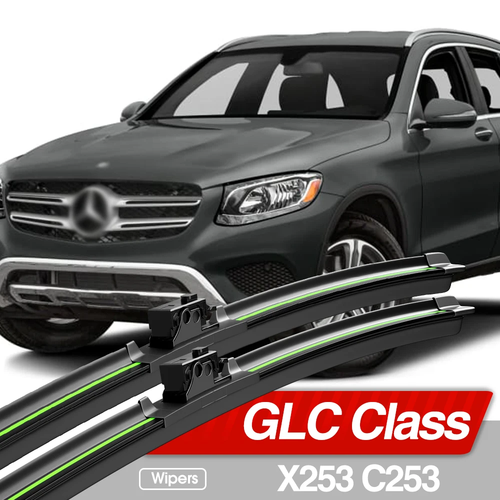 Für Mercedes Benz GLC Klasse X253 C253 2015-2023 Frontscheibe Wischer Klingen 2 stücke Windschutzscheibe Fenster Zubehör 2016 2018 2019