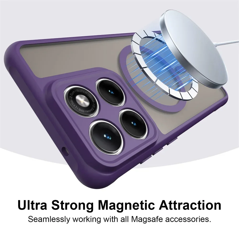 Luxury Matte Transparent Magnetic Phone Case - Premium Protective Cover