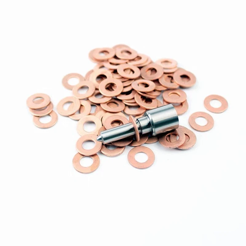 Diesel Injector Seal Kits 100PCS 7&times;15mm 7&times;13mm 9&times;18mm Diesel Common Rail Injector Nozzle Copper Seal Washer Fuel Pump Gasket For Bosch Denso CAT