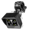 Solar Wireless Tire Pressure Monitoring System Motorcycle TPMS Tire Pressure Monitor LCD Display 3 External Sensors 4