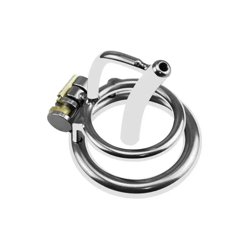 Male Stainless Steel Chastity Lock Abstinence Dick Bondage Anti-cheating Penis Cage Hidden Cock Ring Gay Sex Toys Adult Sex Toy