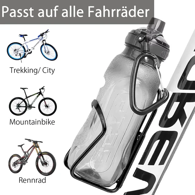 Bicycle Bottle Holder Aluminum Alloy Bicycle Kettle Cage Universal Road Mountain Bike Water Bottle Rack Cycling Water Cup Mount 3