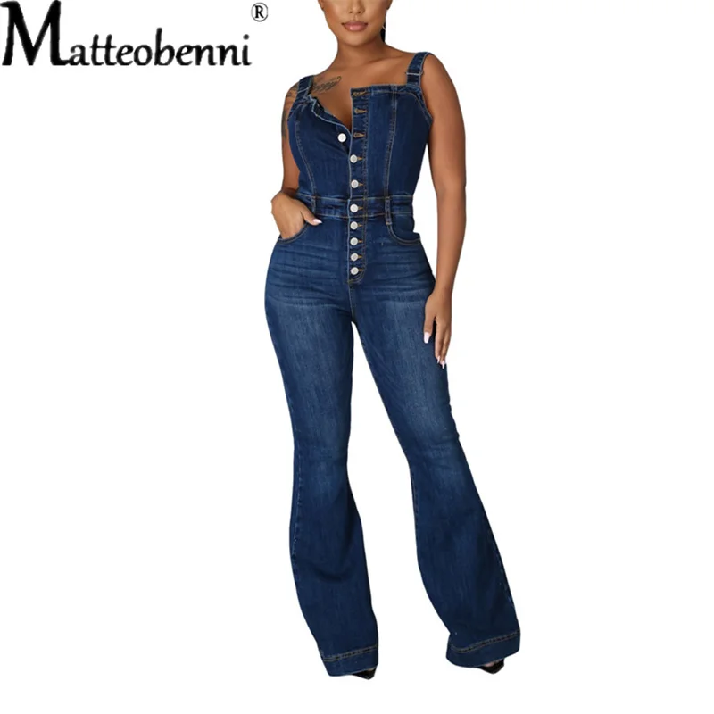 Hot Sale Women Loose Wide Leg Denim Jeans Bib Long Pants Overalls Female Fashion Casual Street Straps Jumpsuit Rompers Outfits casual streetwear denim jumpsuit women loose wide leg plus size jeans overalls harajuku single breasted straps baggy pants