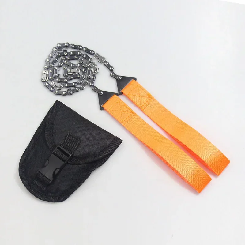 11 Teeth Outdoor Portable Hand-drawn Wire Saw Field Mountaineering Life-Saving Chain Saw Tool Multi-function Saw Chain Pocket