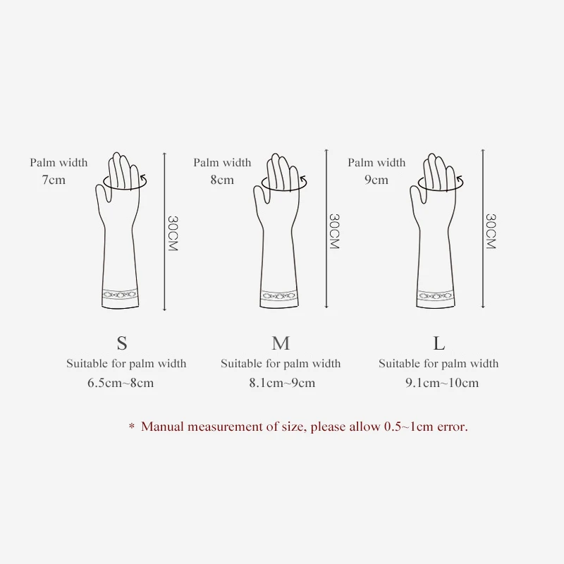 Luluhut Kitchen Dish Washing Gloves Household Dishwashing Gloves Rubber for Washing Clothes Cleaning for Dishes