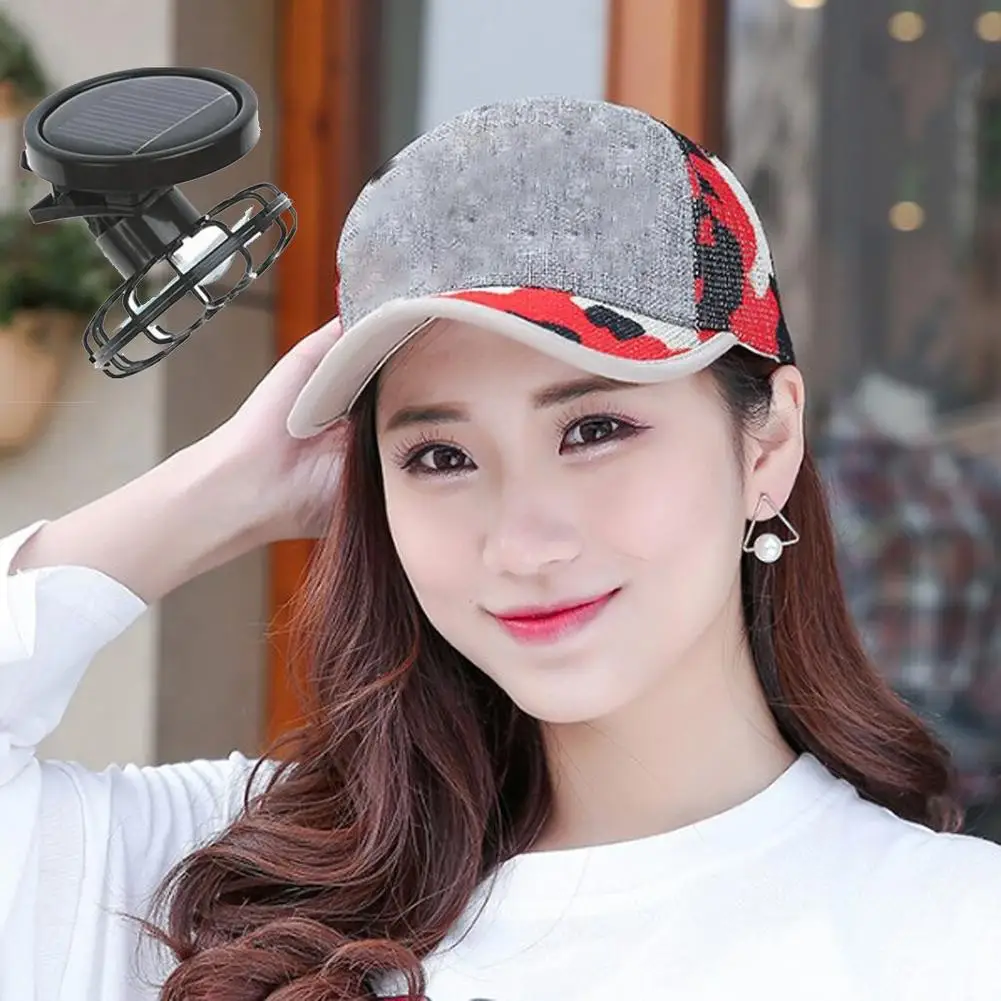 Solar Fan Clip-on Hat Desk Travel Camp Summer Mini Clip Usb Fan Sun Energy Power Panel Cell Portable Cooling Cooler UV Cap handheld fan cooling fan gaming cooling fan 3d printer fan