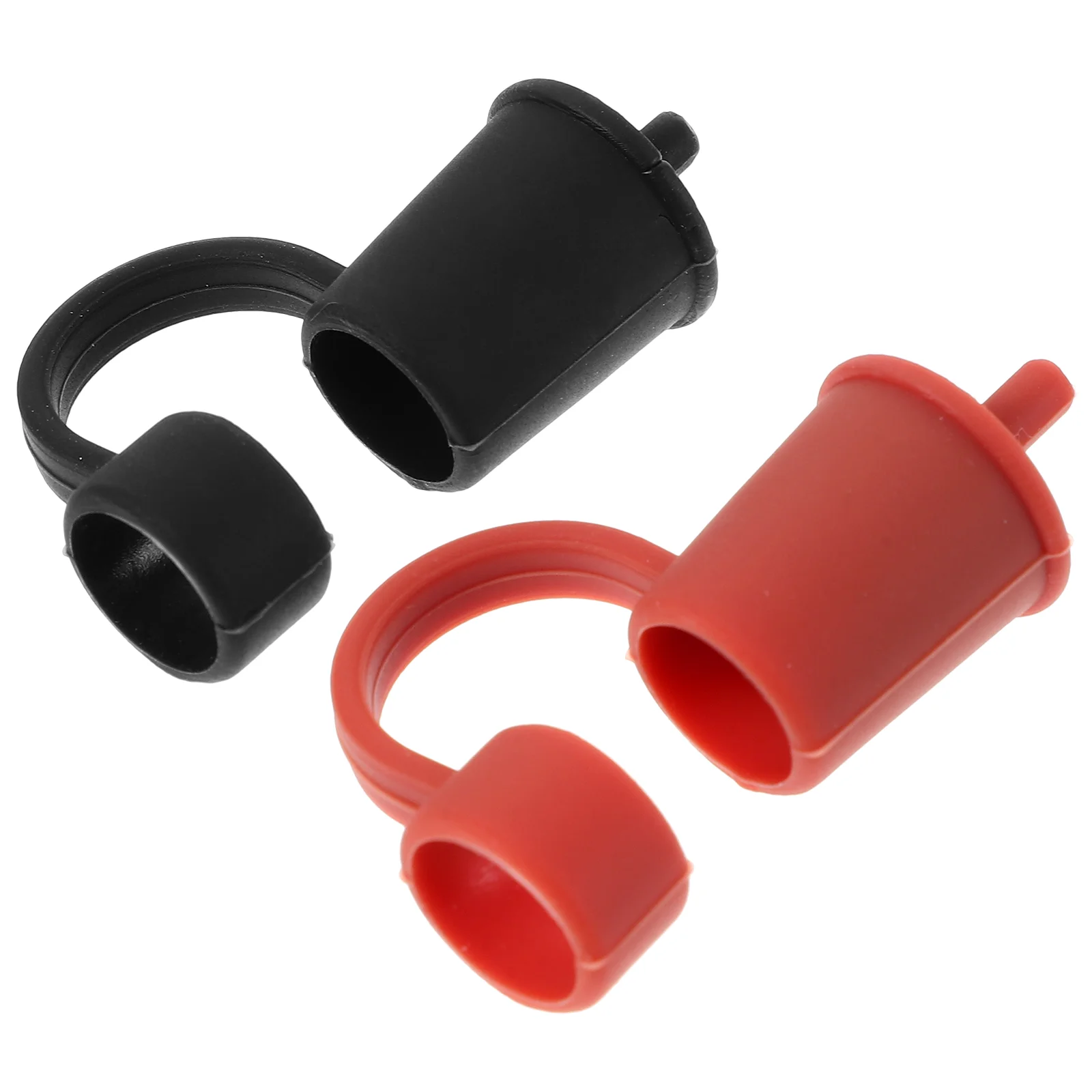 

2 Pcs Drinking Straw Cap Caps Silicone Lid Cute Decor Supplies Tips Cover Covers Topper Lids