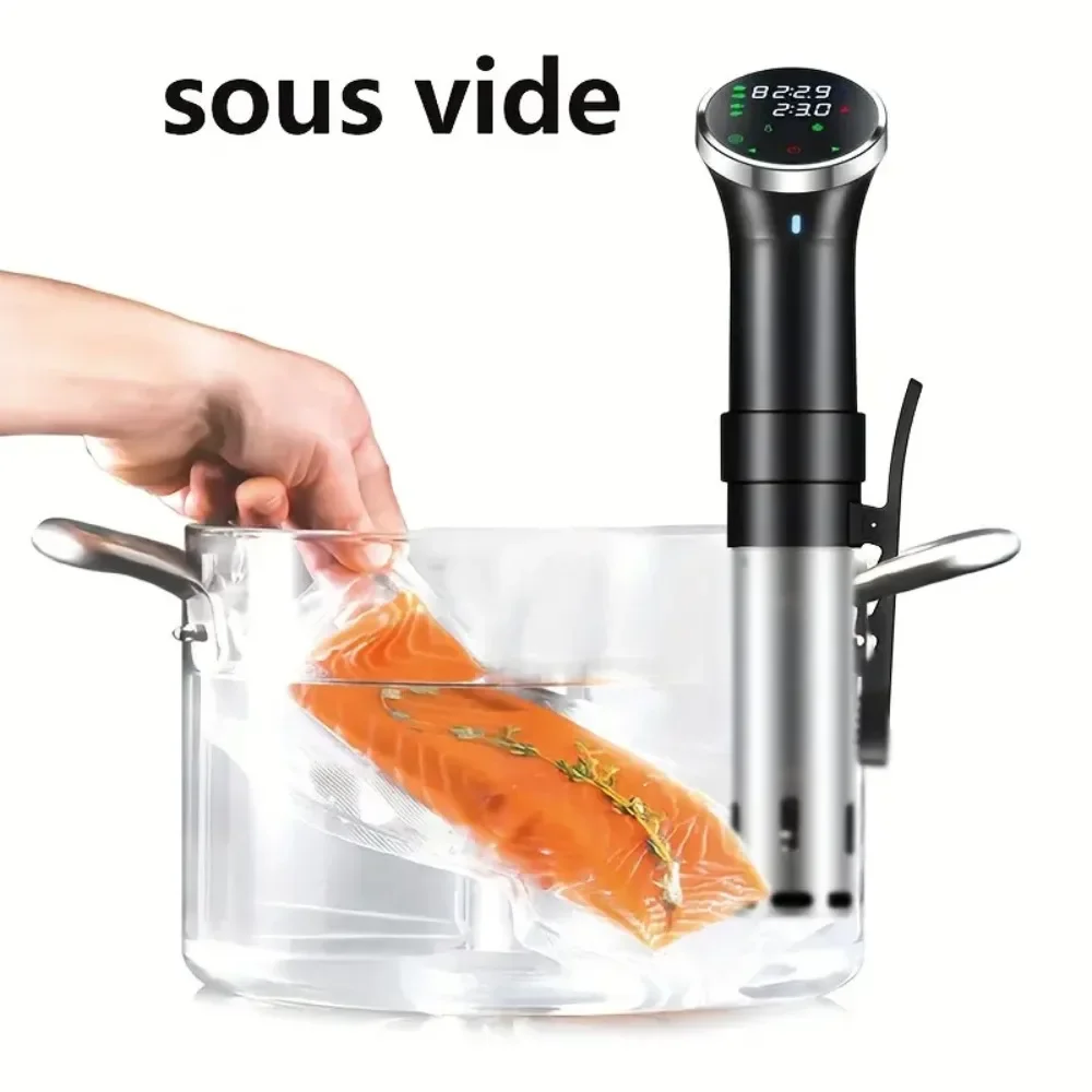1pc Low Temperature Slow Cooker, 1100W Thermal Immersion Cooker Circulator, Temperature Accurate, Digital Timer, Kitchen Warmer xiaomi miiiw digital kitchen timer rotating timing magnetic absorption led display 3 volume levels