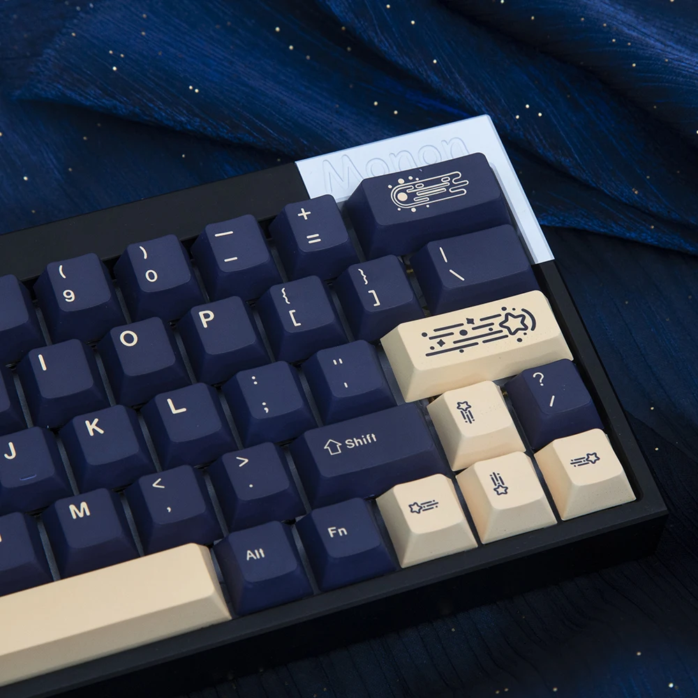 Kbdiy Pbt Gmk Stargaze Perfil Personalizado 124 Teclas Keycap Cereja Caps para Interruptor mx Teclado Gaming Mecânico Gh60 64 68 84 87 104