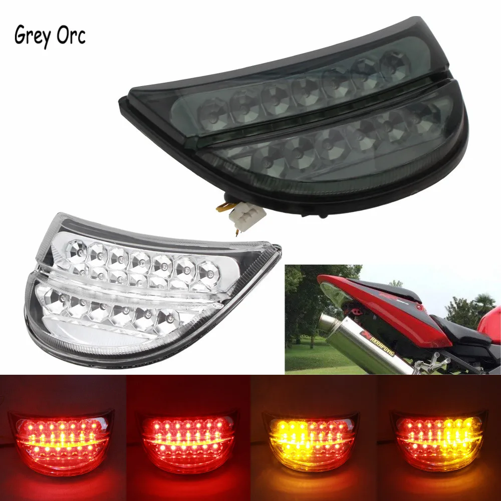 

For Honda CBR954 CBR954RR 2002 2003 CBR900RR CBR900 RR Motorcycle LED Rear Turn Signal Tail Light Lamps Integrated Stop Lamp