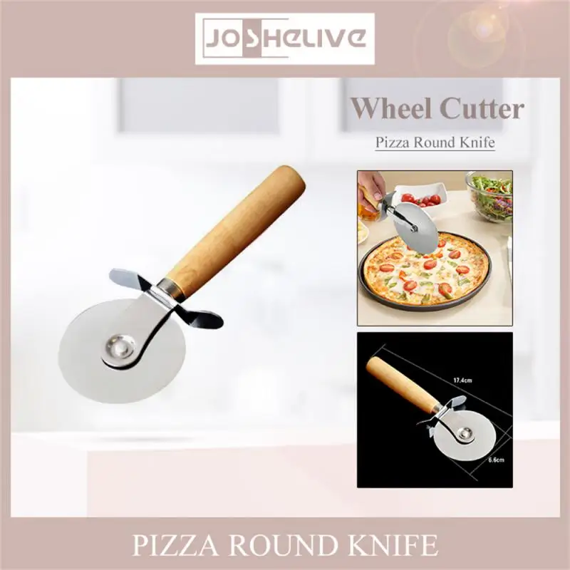 Pizza Slicer Stainless Steel Round Pizza Wheel Pastry Slicer Roller Dough Divider With Non-slip Handle Cutting Machine