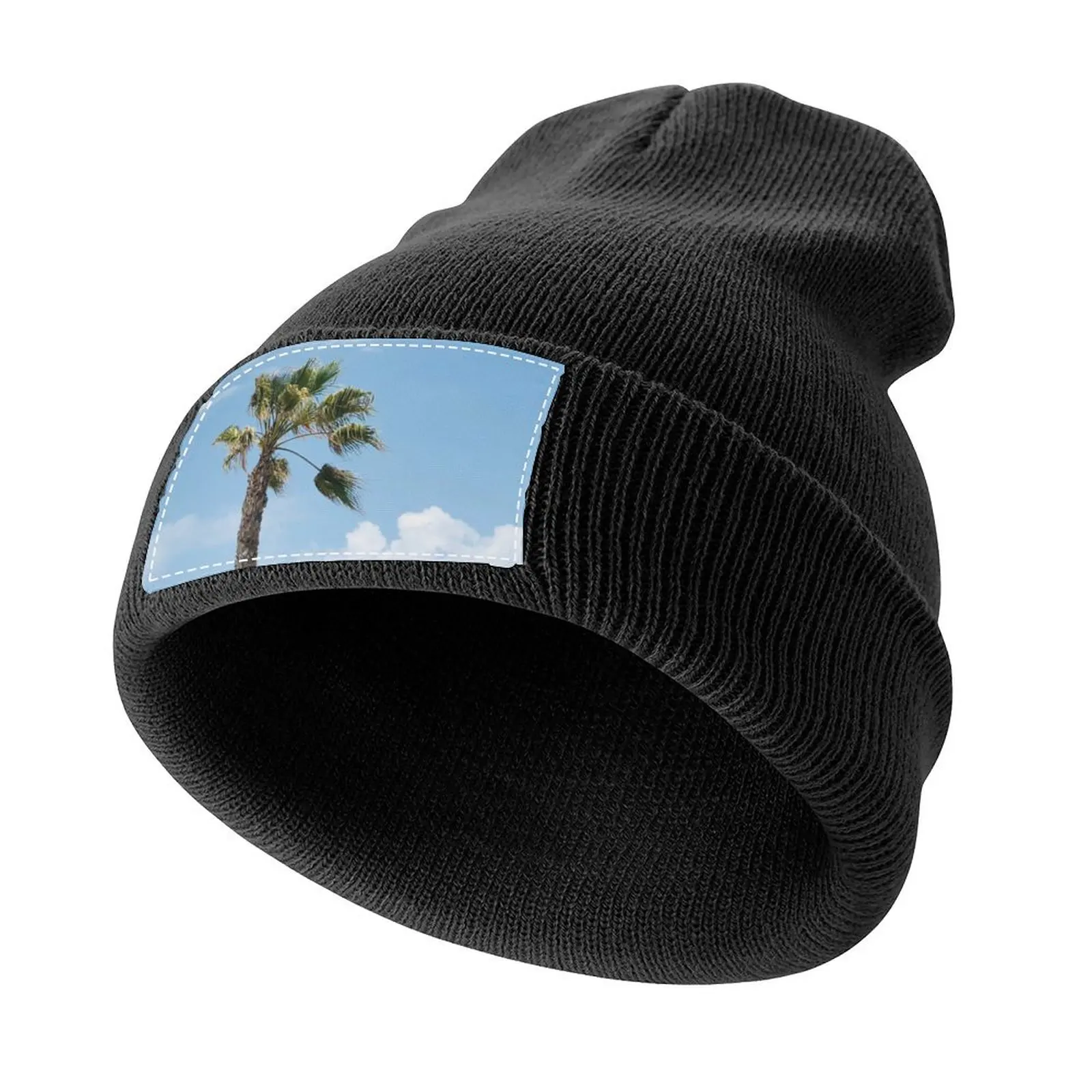 

Palm Tree Sky Knitted Cap Visor Snapback Cap Cap For Women Men's