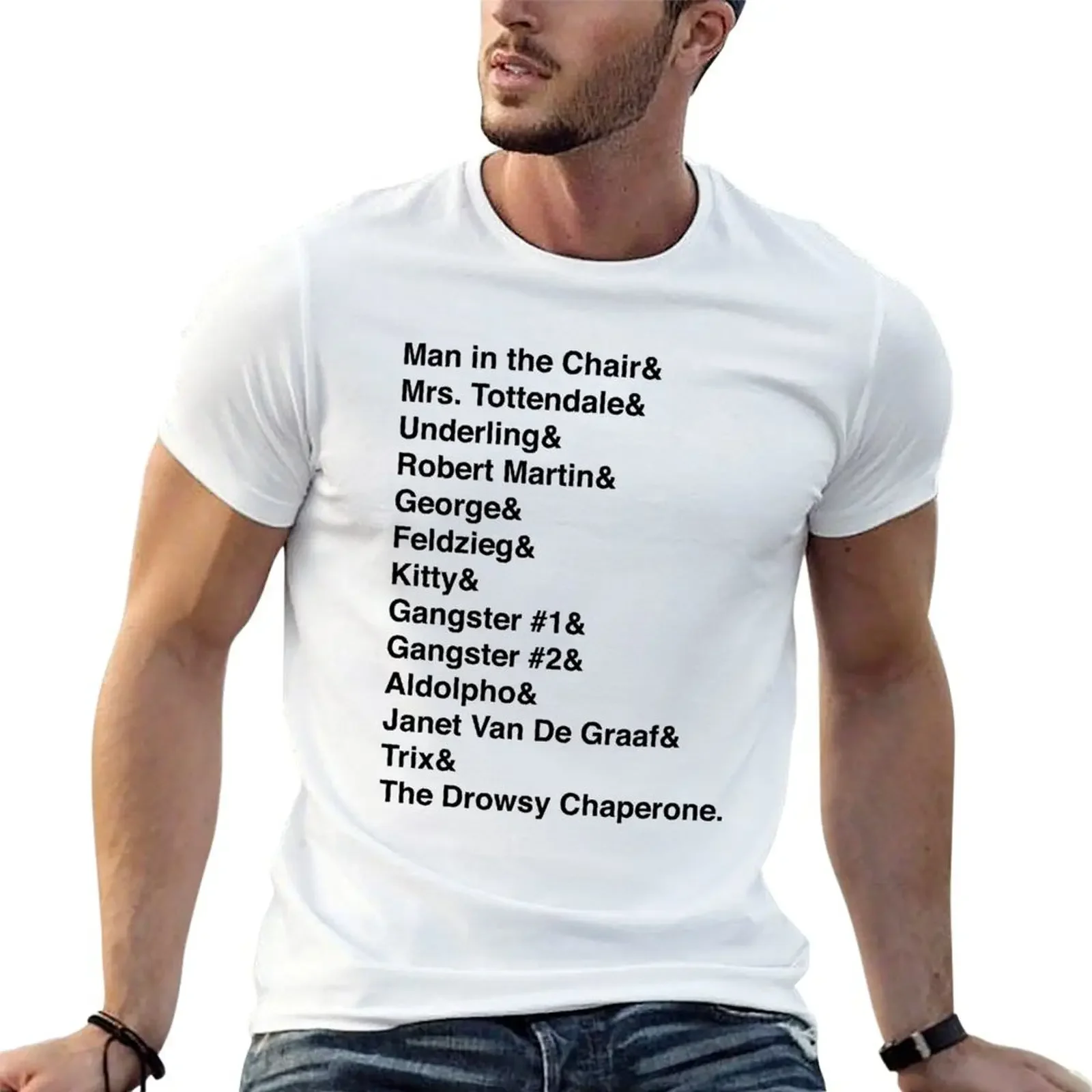 

The Drowsy Chaperone T-shirt anime anime clothes boys animal print kawaii clothes fitted t shirts for men