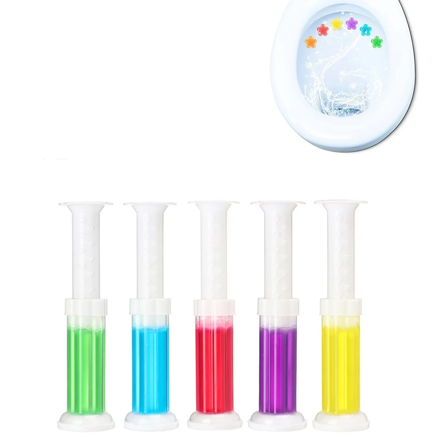 Toilet cleaner gel 1Pcs Toilet Bowl Cleaner Gel Flower Petals-Long-Lasting Freshness, Odor Eliminator, Deodorizing Bathroom Stickers for Hygiene