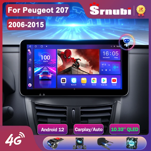 Junsun V1pro AI Voice For P eugeot 207 2006 - 2015 car radio 2 din