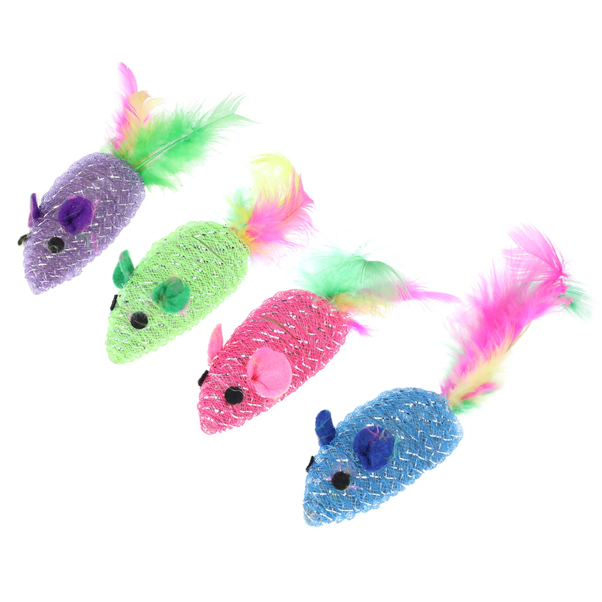 

10pcs/set Cute Colorful Lightweight Pet Cat Toys Mice Cat Catcher Pet Supplies Pet Toys Mouse Toys
