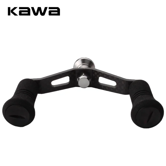 Kawa Fishing Reel Handle Carbon Fiber With EVA Knob Double Power Handles  For Daiwa Spinning Reel