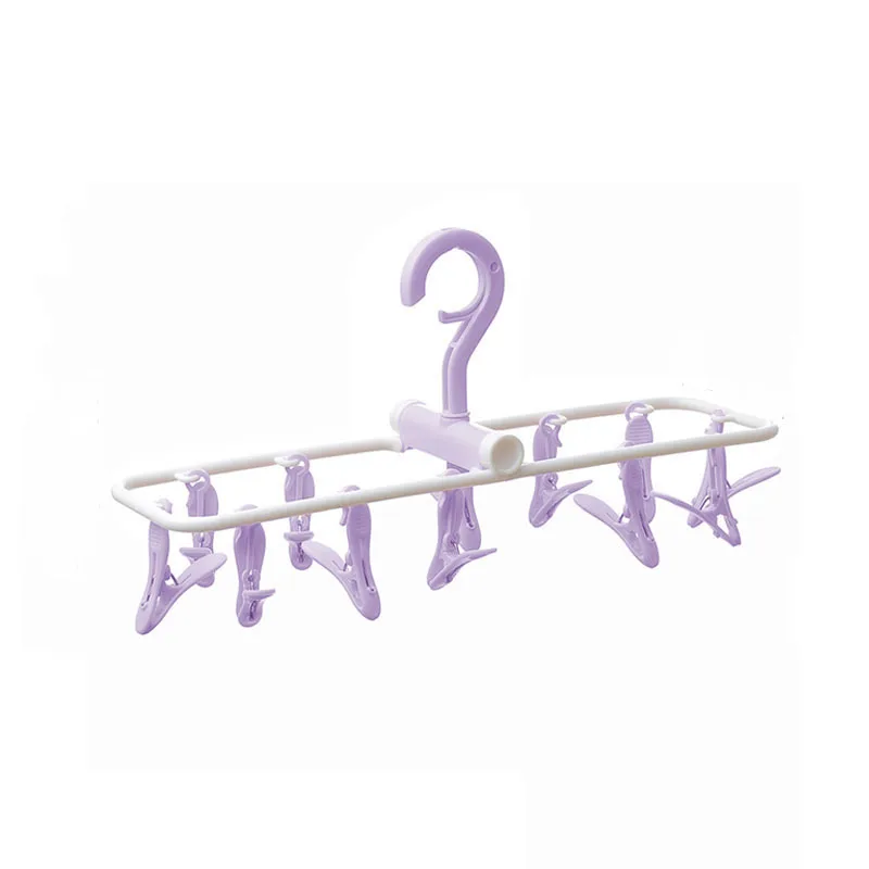 Sock Drying Clip 12 Multifunctional Cloth Hanger Household Drying