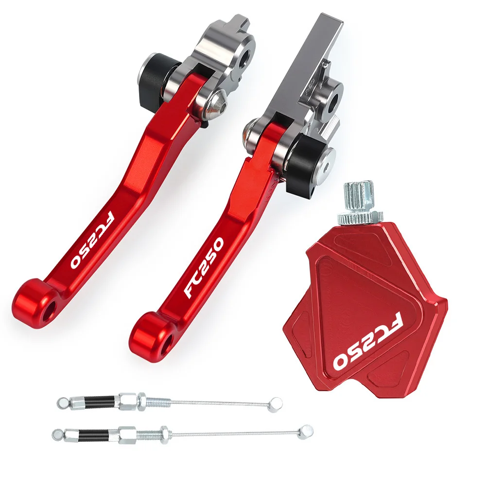 

For HUSQVARNA FC250 2016 2017 2018 Motocross Foldable Pivot Brake Clutch Levers Dirt Bike Stunt Clutch Easy Pull Cable System