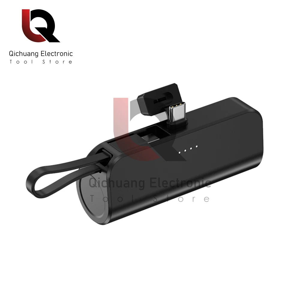 Taşınabilir mini güç banka 2 in1 hızlı şarj apple için uygun/tip-c 181818pil diy güç banka mobil güç durumda